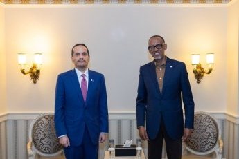Kagame holds talks with Qatar’s Prime Minister