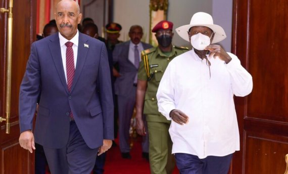 President Museveni, Al-Burhan discuss bilateral, regional issues
