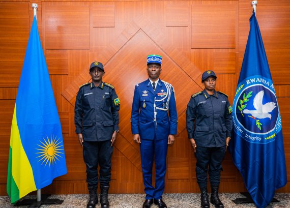 Central African Republic Gendarmerie Chief pays courtesy call on Inspector General