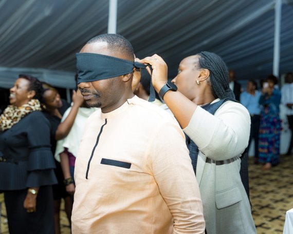 MTN Rwanda in partnership with Rwanda Union of the Blind hosts annual Dinner in the Dark event for second time